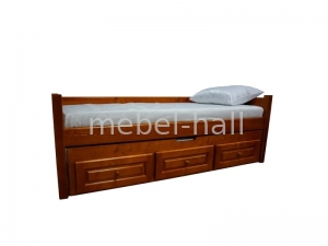 Кровать односпальная деревянная Л-136-А 80х200 СКИФ с дополнительной кроватью
