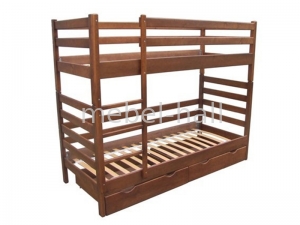 Кровать деревянная двухъярусная СОНЯ 90х200 МебиГранд  (без шухляд)