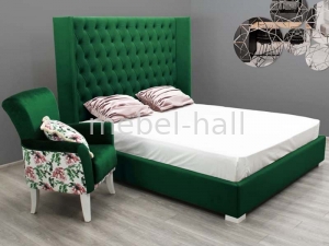 Двуспальная кровать с  высоким изголовьем и подъемным механизмом МАТИАС 180х200 см Shik-Galichina