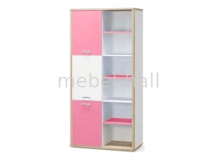 Книжный шкаф Лео Мебель Сервис Розовый