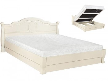 Деревянная двуспальная кровать Анна Элегант ДаКас с подъемным механизмом