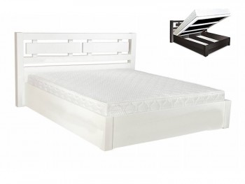 Кровать двуспальная деревянная с подъемным механизмом Виктория DA-KAS